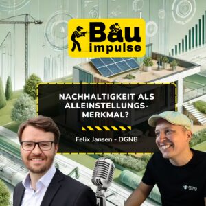 Podcast Cover Nachhaltigkeit Bauwesen Bauimpulse Episode 96